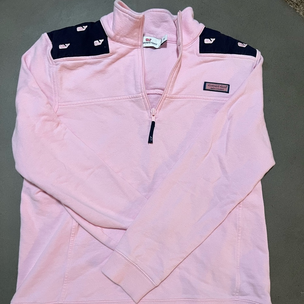 Vineyard Vines Pink and Navy Women’s Shep Shirt - Medium
